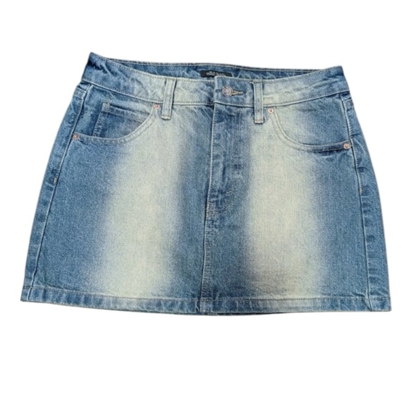 wild fable Dresses & Skirts - Wild Fable Distressed Sand Blasted Denim Mini-Skirt NWT Size 2